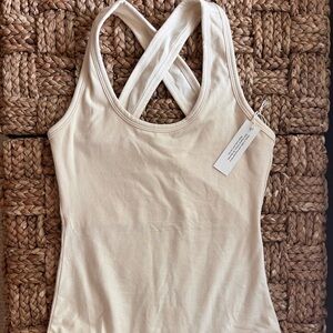 ARQ Cleo Leo Bodysuit, NWT, Medium, “Cotton” color
